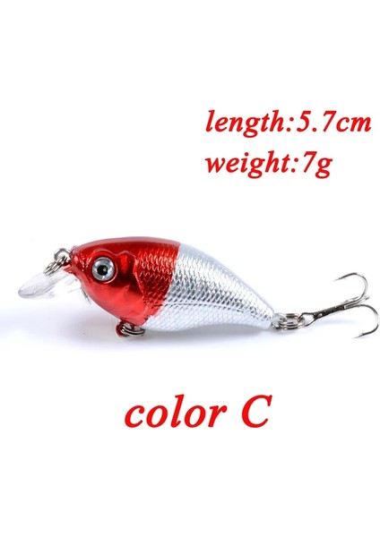 No.3 Tarzı 1 Adet Wobblers Li Crankbait Simülasyon Balıkçılık Cazibesi 5.7 cm 7g Jerkbait Yüzen Sert Yem Bas Sazan Pesca Olta Takımı (Yurt Dışından)