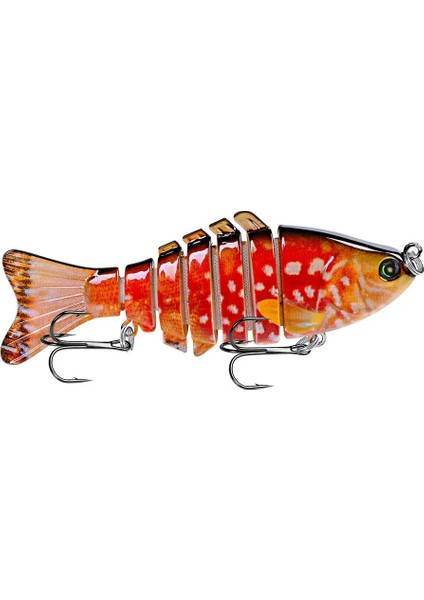 No.10 Tarzı 10CM 15.5g 1 Adetkış Olta Takımı Biyonik Çok Bölümlü Yüzmek Sert YEM10CM.5G Yapay Wobbler Dönen Trolling Pike Sazan Krank Cazibesi (Yurt Dışından)