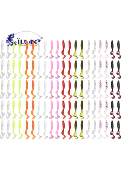 Noktalı Gümüş Tarzı Lot Balıkçılık Yemleri G Wobblers Sazan Balıkçılık Yumuşak Yem Swimbait Kuyruk Grub Yemleri Silikon Yapay Olta Takımı (Yurt Dışından) fiyatları