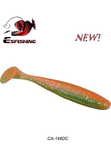 CA148DC Stili 100MM 6 Adet Kesfıshıng Es Kolay Parlatıcı Shad Balıkçılık Cazibesi Yumuşak Yem Pesca Sazan Balık Tutma Tuzu Yeni Yem (Yurt Dışından)