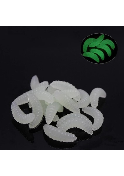 Sarı Stil 20 Adet Zuryp Balıkçılık Cazibesi Gerçekçi Solucan Kurtçuk Grub Yumuşak Yem Silikon Yapay Yem Solucan Yemleri Kokusu Karides Katkı Maddesi Bas Sazan (Yurt Dışından) indirimleri