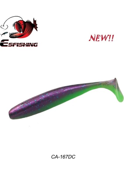 CA167DC Stili 100MM 6 Adet Kesfıshıng Es Kolay Parlatıcı Shad Balıkçılık Cazibesi Yumuşak Yem Pesca Sazan Balık Tutma Tuzu Yeni Yem (Yurt Dışından)
