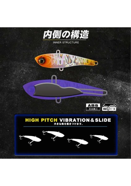 No.5 Tarzı 85MM 34G D1 Kış Balıkçılık Yüksek Pitch Vıb Lures 10G 17G 34G Çıngırak Batan Titreşim Yüksek Li Lazer Pesca Bas Ton Balığı Lüfer Takımı (Yurt Dışından)