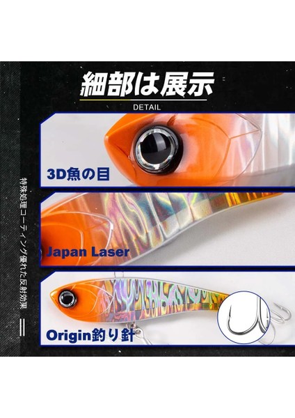 No.5 Tarzı 85MM 34G D1 Kış Balıkçılık Yüksek Pitch Vıb Lures 10G 17G 34G Çıngırak Batan Titreşim Yüksek Li Lazer Pesca Bas Ton Balığı Lüfer Takımı (Yurt Dışından)