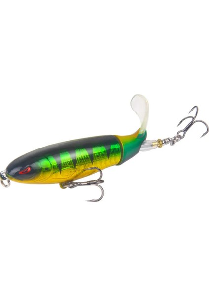 No.7 Tarzı 1 Adet Li Whopper Plopper G Üst Su Popper Balıkçılık Cazibesi Sert Yem Wobblers Dönen Yumuşak Kuyruk Olta Takımı (Yurt Dışından)
