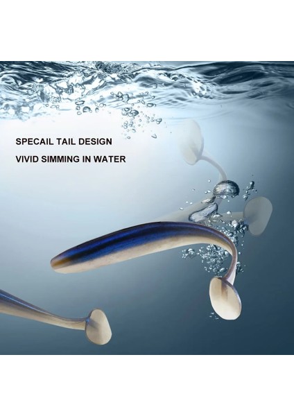 CA149DC Stili 76MM 20 Adet Kesfıshıng Es Kolay Parlatıcı Shad Balıkçılık Cazibesi Yumuşak Yem Pesca Sazan Balık Tutma Tuzu Yeni Yem (Yurt Dışından) fırsatları