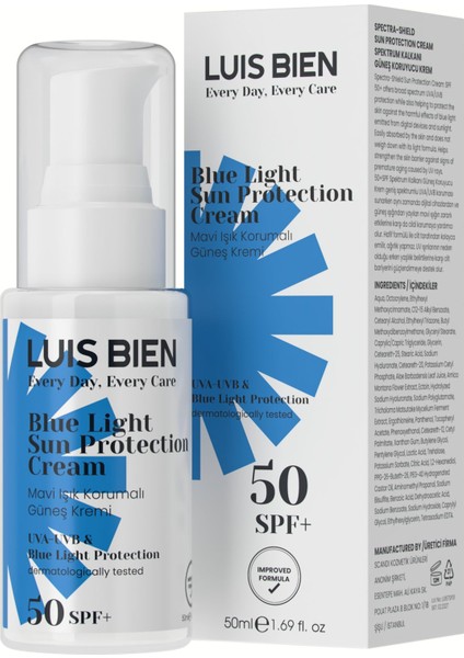 Mavi Işık Korumalı Güneş Kremi Spf 50+