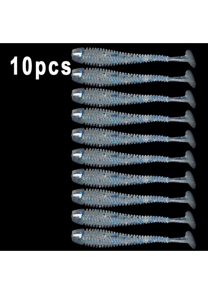 No.8 Stili 5cm 0.6g Lot Yumuşak Lures Silikon Solucanlar Yemler 5cm 6cm 7.5cm Jig Wobblers Balıkçılık Lures Yapay Swimbaits Bas Sazan Mücadelesi Için (Yurt Dışından)