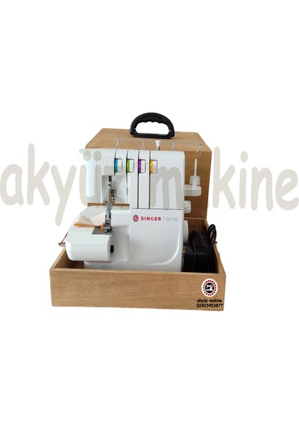 Overlok Makinesi Taşıma Çantası %100AHŞAP Kontraplak