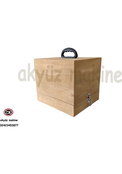 Overlok Makinesi Taşıma Çantası %100AHŞAP Kontraplak