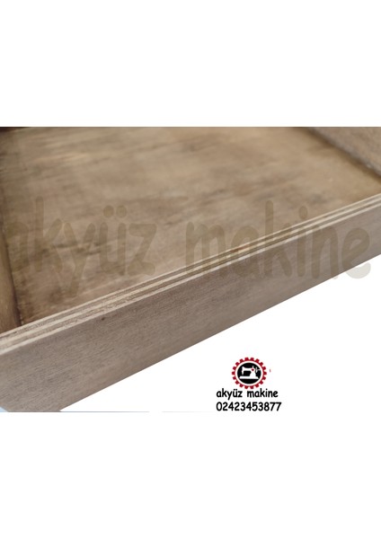 Overlok Makinesi Taşıma Çantası %100AHŞAP Kontraplak