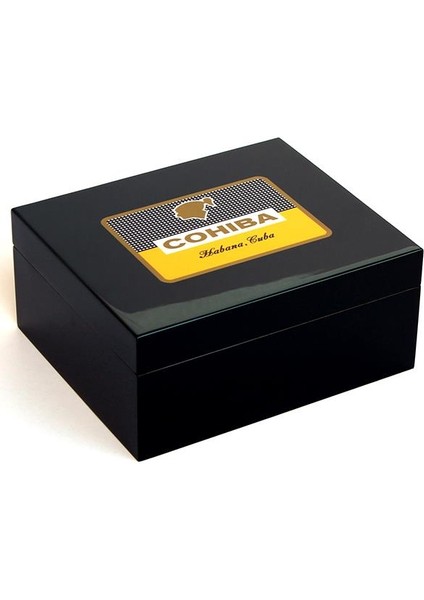 Sedir Humidor Siyah Puro Kutusu