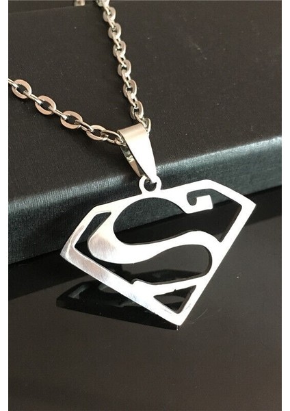 Paslanmaz Çelik Unisex Kadın Erkek Superman Kolye Kararmaz ECK53 modelleri