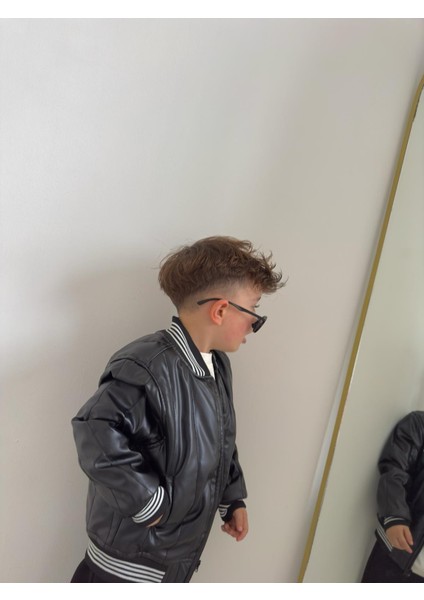 Sercio Kolej Yaka Deri mont modelleri