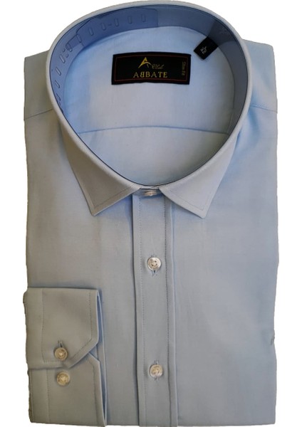 Açık Mavi Slim Fit Erkek Gömlek