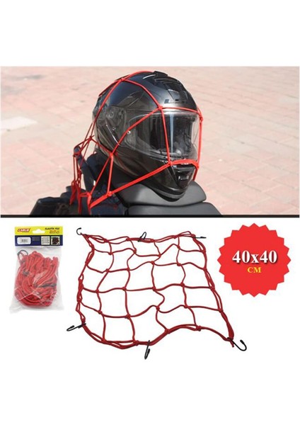 Bagaj, Kask Filesi Elastik Kırmızı Çok Amaçlı 40X40CM 4620623 modelleri