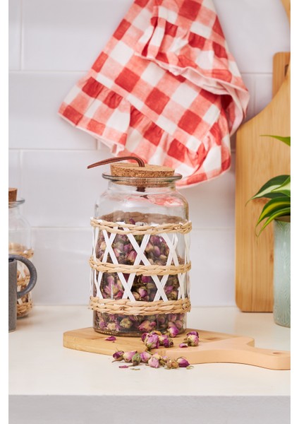 Yosemite Beyaz Kavanoz/Saklama Kabı 1500 ml