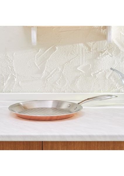 3Ply PowerSteel 316+ Çelik Copper Grill 28 cm 2 Litre