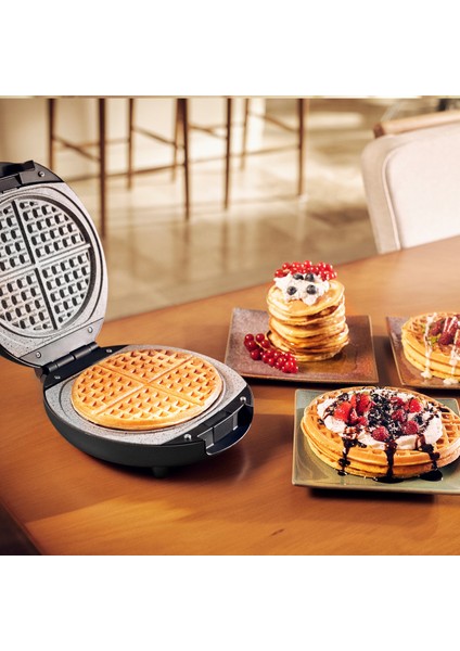 Funday Rosegold Çıkarılabilir Plakalı Waffle Makinesi 1000W