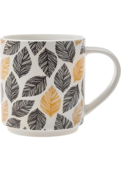 Nero 4'lü Standlı Porselen Kupa/Mug Seti