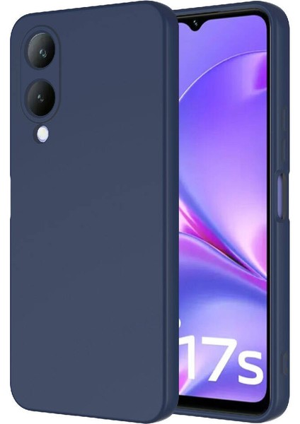 Vivo Y17S Kılıf Kamera Korumalı Içi Kadife Logosuz Mara Lansman Silinebilir Kılıf Lacivert