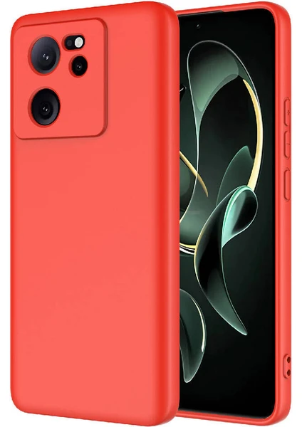 Case 4u Xiaomi Mi 13T Pro Kılıf Kamera Korumalı Içi Kadife Logosuz Mara Lansman Silinebilir Kılıf Kırmızı