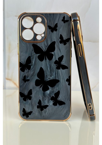 Apple iPhone 13 Gölge Tasarımlı Mermer Desenli Telefon Kılıfı