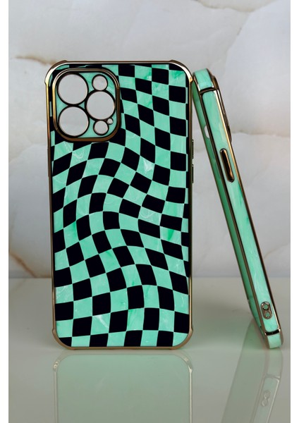 Apple iPhone 12 Pro Dama Tasarımlı Mermer Desenli Telefon Kılıfı