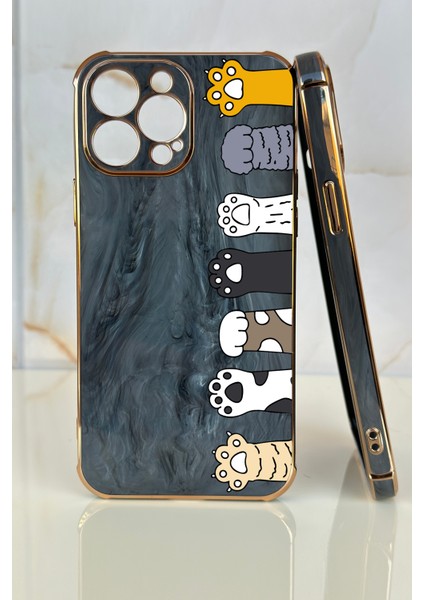 Apple iPhone 8 Plus Patiler Tasarımlı Mermer Desenli Telefon Kılıfı