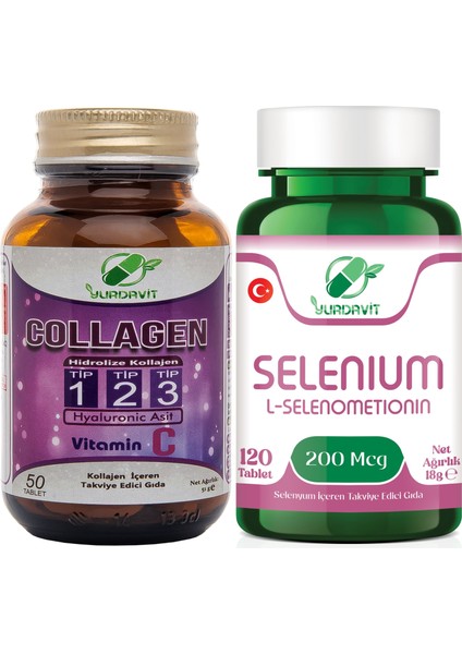 Hidrolize 900 Mg Type Tip 1-2-3 50 Tablet Selenyum 200 Mcg Selenium 120 Tablet