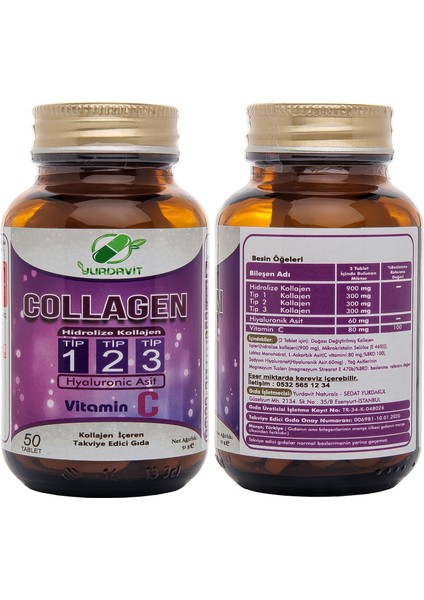 Hidrolize 900 Mg Type Tip 1-2-3 50 Tablet Selenyum 200 Mcg Selenium 120 Tablet