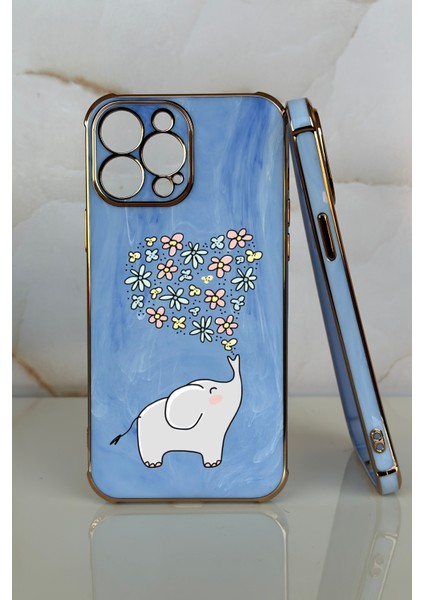 Apple iPhone Xr Fil Tasarımlı Mermer Desenli Telefon Kılıfı