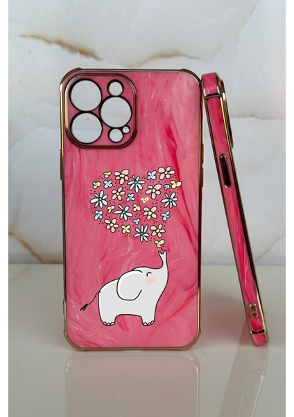 Apple iPhone 13 Pro Fil Tasarımlı Mermer Desenli Telefon Kılıfı