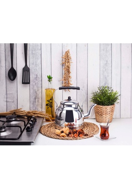 Alüminyum Üstten Kulplu Kamp,piknik,soba Üstü,kahveci Tek Çaydanlık 3 Numara