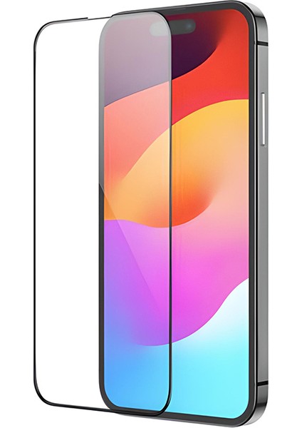 iPhone 15 Pro 5D Ful Tempered Kırılmaz Cam Ekran Koruyucu 25 Adet Set