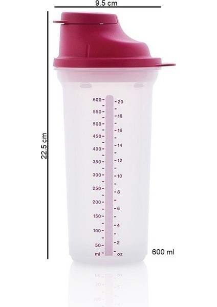 Şek Şek 600 ml Pembe Çırpıcı Karıştırıcı Shaker