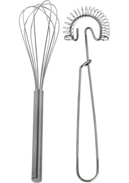 Idealisk Ikili Metal Çırpıcı Seti Pasta Kek Çırpma Teli