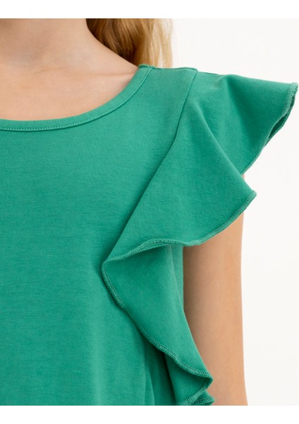 Kız Çocuk Fırfırlı Detaylı Elbise fiyatları