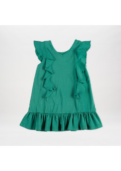 Kız Çocuk Fırfırlı Detaylı Elbise fırsatları