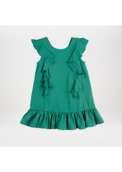 Kız Çocuk Fırfırlı Detaylı Elbise indirimleri