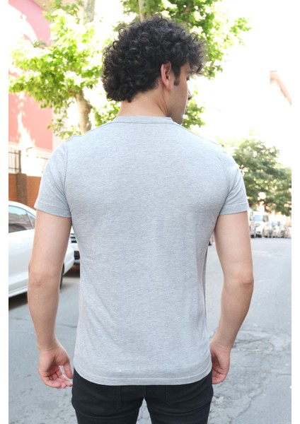 Bisiklet Yaka Standart Kalıp Basic Pamuklu Erkek T-Shirt 5li Paket