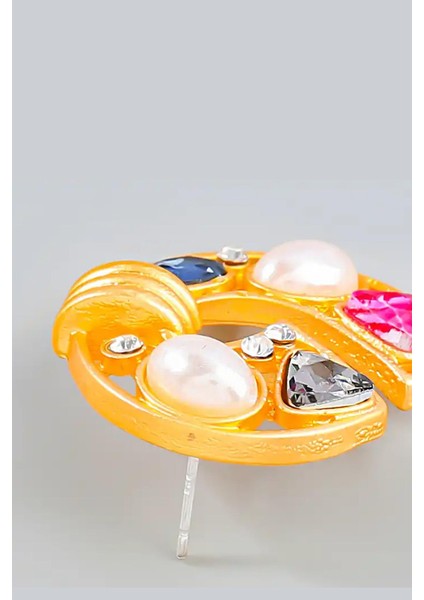 Altın Kaplama Barok Stil C Çivi Küpe indirimleri