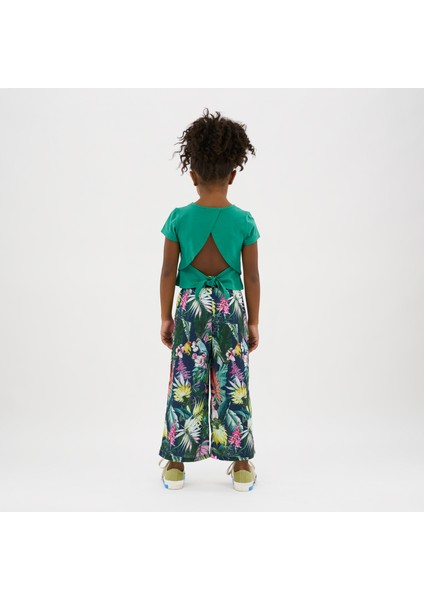 Kız Çocuk Arkası Pencere Detaylı T-Shirt modelleri