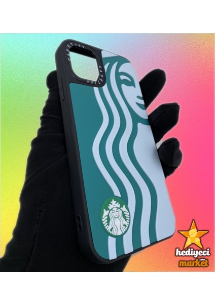 iPhone 11 Starbucks Desenli Casetify Slikon Kılıf