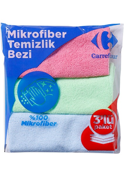 Mikrofiber Temizlik Bezi 3 Adet