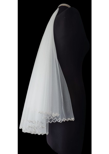 Moda Nur,işlemeli Gelin Duvağı,gelin Aksesuarları,nikah Duvağı fiyatları