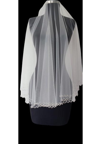 Moda Nur,işlemeli Gelin Duvağı,gelin Aksesuarları,nikah Duvağı fırsatları