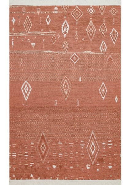 Arya Kilim AR37 Terra Çift Taraflı Modern Desenli Dokuma Kilim