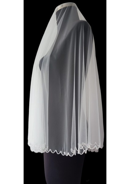 Moda Nur,işlemeli Gelin Duvağı,gelin Aksesuarları,nikah Duvağı modelleri