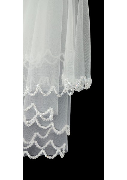 Moda Nur,işlemeli Gelin Duvağı,gelin Aksesuarları,nikah Duvağı fırsatları